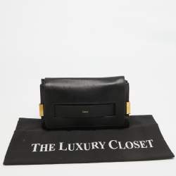Chloe Black Leather Small Elle Clutch