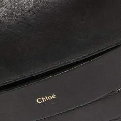 Chloe Black Leather Small Elle Clutch