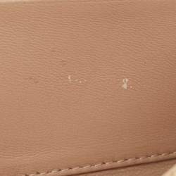 Chloe Burgundy Leather Horse Embroidered Flap Continental Wallet