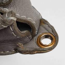 Pre Owned Chloe Grey Leather Medium Marcie Satchel