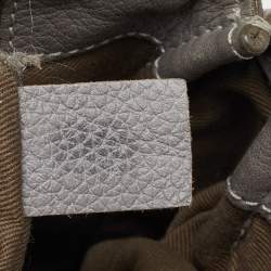 Pre Owned Chloe Grey Leather Medium Marcie Satchel