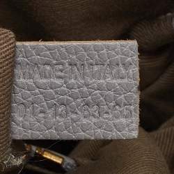 Pre Owned Chloe Grey Leather Medium Marcie Satchel