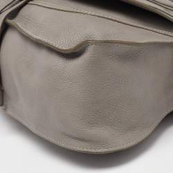 Pre Owned Chloe Grey Leather Medium Marcie Satchel