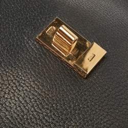 Pre Owned Chloe Black Leather Medium Drew Shoulder Bag