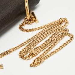 Pre Owned Chloe Black Leather Medium Drew Shoulder Bag