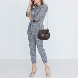 Pre Owned Chloe Black Leather Medium Drew Shoulder Bag