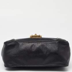Pre Owned Chloe Black Leather Medium Elsie Chain Shoulder Bag