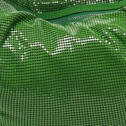 Chloe Green Metal Mesh and Leather Chainmail Hobo