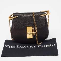 Pre Owned حقيبة كتف كلوي درو جلد وردي/بيج صغيرة