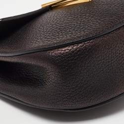 Pre Owned حقيبة كتف كلوي درو جلد وردي/بيج صغيرة