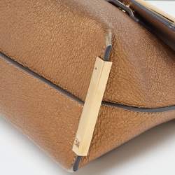 Pre Owned حقيبة كتف كلوي كلير جلد أسود/بيج صغيرة