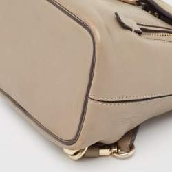 Chloe Grey Leather and Suede Faye Backpack