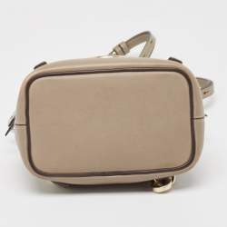 Chloe Grey Leather and Suede Faye Backpack
