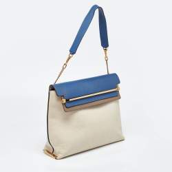 Chloe Tri Color Leather Large Clare Shoulder Bag