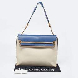 Chloe Tri Color Leather Large Clare Shoulder Bag