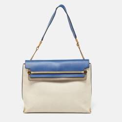 Chloe Tri Color Leather Large Clare Shoulder Bag