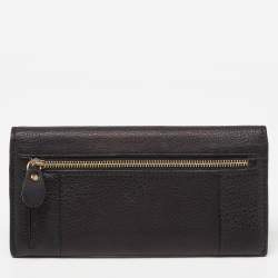 Chloe Black Leather Elsie Continental Wallet