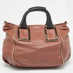 Chloe Brown Leather Medium Ethel Satchel