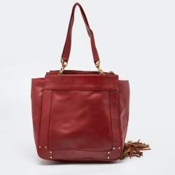 Chloe Cherry Leather Eden Tote 