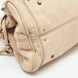 Pre Owned Chloe Beige Leather Medium Paddington Satchel