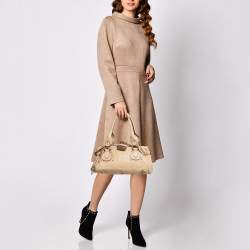 Pre Owned Chloe Beige Leather Medium Paddington Satchel
