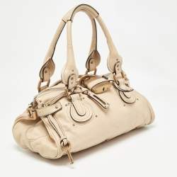 Pre Owned Chloe Beige Leather Medium Paddington Satchel