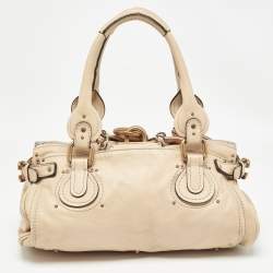 Pre Owned Chloe Beige Leather Medium Paddington Satchel