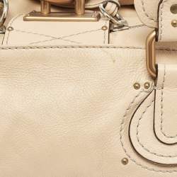 Pre Owned Chloe Beige Leather Medium Paddington Satchel