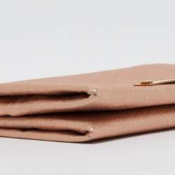 Chloe Rose Gold Leather Bifold Wallet