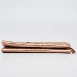 Chloe Rose Gold Leather Bifold Wallet