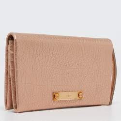 Chloe Rose Gold Leather Bifold Wallet