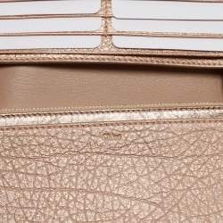 Chloe Rose Gold Leather Bifold Wallet