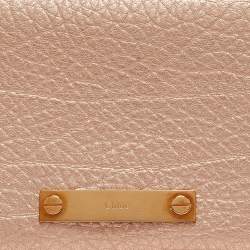 Chloe Rose Gold Leather Bifold Wallet