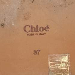 Chloe Cream Knit Fabric  Woody Flat Slides Size 37