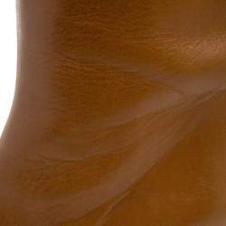 Pre Owned Chloe Brown Leather Knee High Boots Size 38