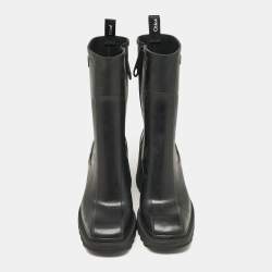 Pre Owned Chloe Black Rubber Betty Rain Boots Size 41