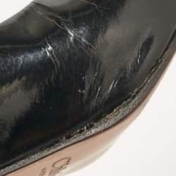 Chloe Black Leather Round Toe Pumps Size 41