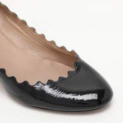 Chloe Black Patent Lauren Pumps Size 36