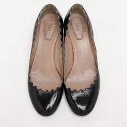 Chloe Black Patent Lauren Pumps Size 36