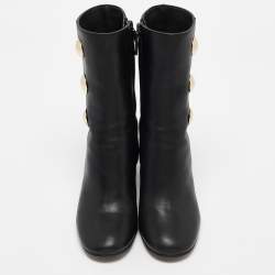 Chloe Black Leather Orlando Ankle Boots Size 35