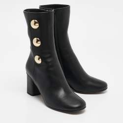 Chloe Black Leather Orlando Ankle Boots Size 35
