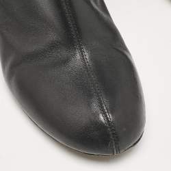 Chloe Black Leather Zip Up Knee Length Boots Size 40