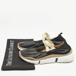 Chloe Black Leather Sonnie Ballerina Sneakers Size 36