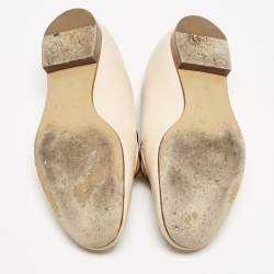 Chloe Beige Leather Convertible Loafers Size 37