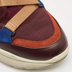 Chloé Multicolor Suede and Mesh Sonnie Sneakers Size 39