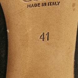 Pre Owned Chloe Black Suede Round Toe Pumps Size 41