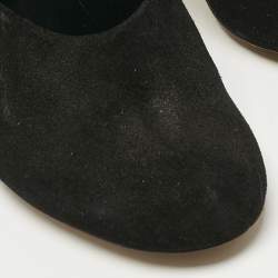 Pre Owned Chloe Black Suede Round Toe Pumps Size 41