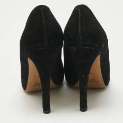Pre Owned Chloe Black Suede Round Toe Pumps Size 41