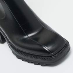 Pre Owned Chloe Black Rubber Betty Rain Boots Size 41