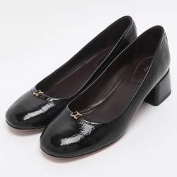 مملوكة مسبقًا Chloe Marcie Size 36 Black Patent Leather Pumps